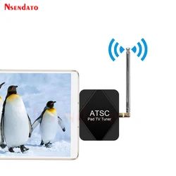Micro USB ATSC Pad TV Tuner Watch live HDTV on Android Phone/tablet Full HD ATSC TV Receiver Stick For America Mexico Canada