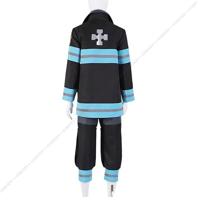 Anime EnnEnn No Cosplay Shouboutai Tamaki Kotatsu Cosplay Costume Shinra Kusakabe Takehisa Hinawa Firefighter Uniforms Suit
