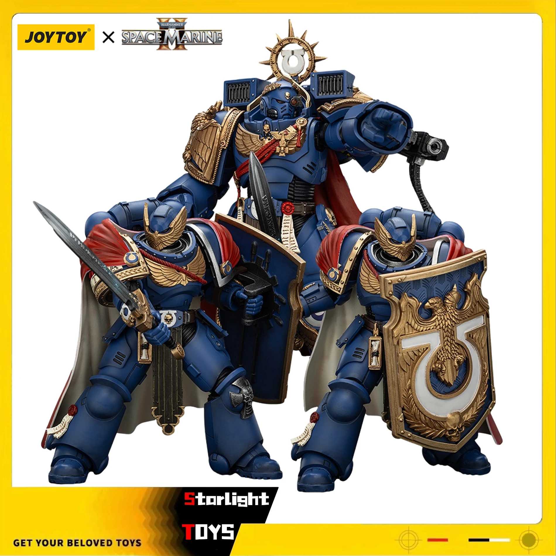 

JOYTOY 1/18 Action Figure Warhammer 40K Ultramarines Marneus Calgar Chapter Master Victrix Honor Guard Model Toy Gifts