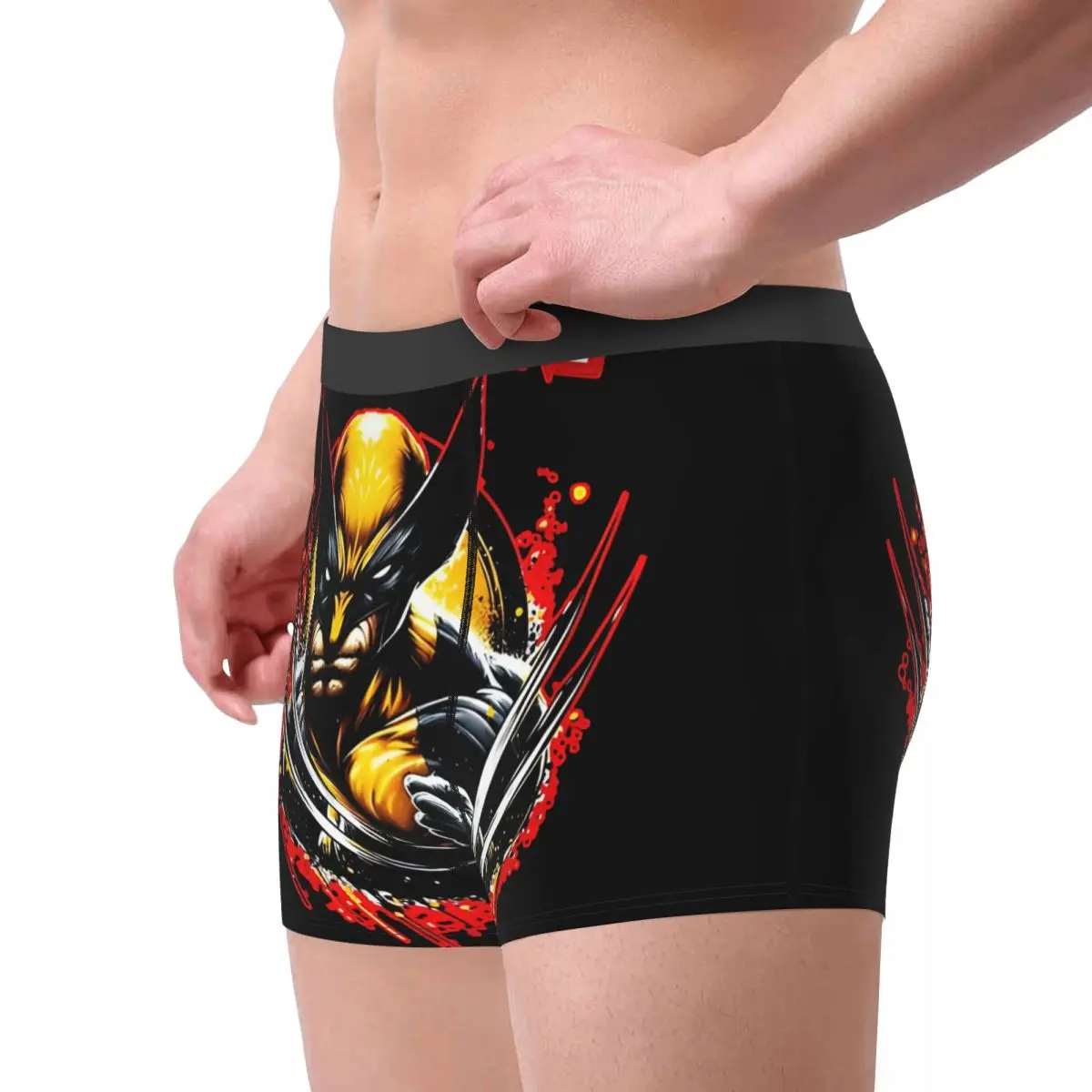 X-man Wolverine Underpants Cotton Panties Men\'s MARVEL Super Hero Underwear Sexy Shorts Boxer Briefs