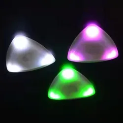 Palhetas luminosas antiderrapantes coloridas luz da guitarra, LED brilhando palheta, 400x35x5mm, instrumentos de cordas acessórios