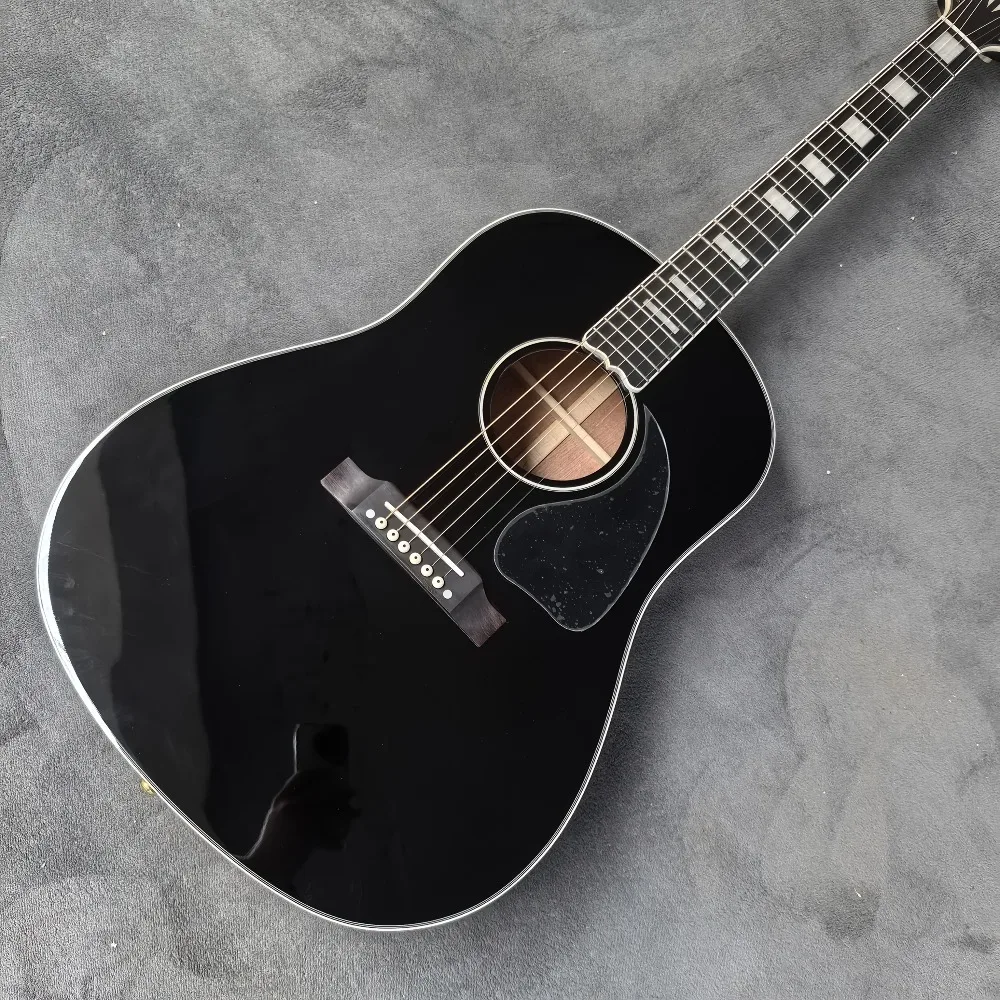 

High Quality J45 Series Acoustic Guitar Rosewood Backboard Mahogany Neck Fully Enclosed Buttons