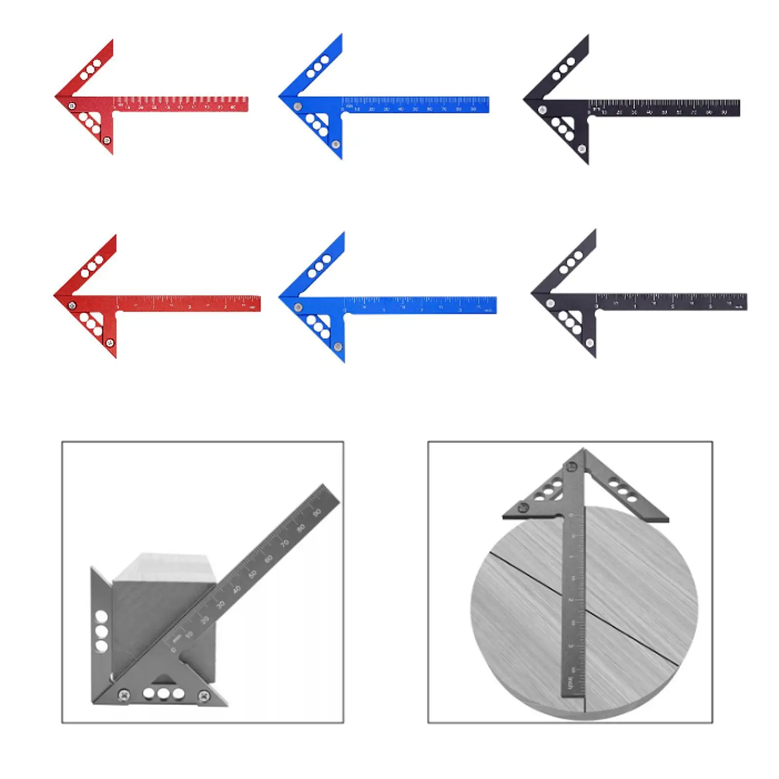 

Center Measuring Tool Aluminum Alloy for Architecture Drawing Engineer