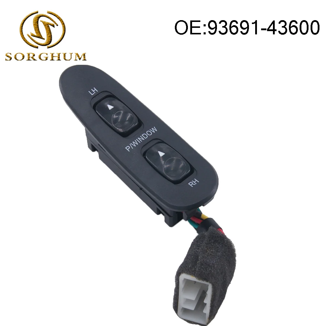 

Black Power Window Control Switch 93691-43600 For Hyundai H100 Bus