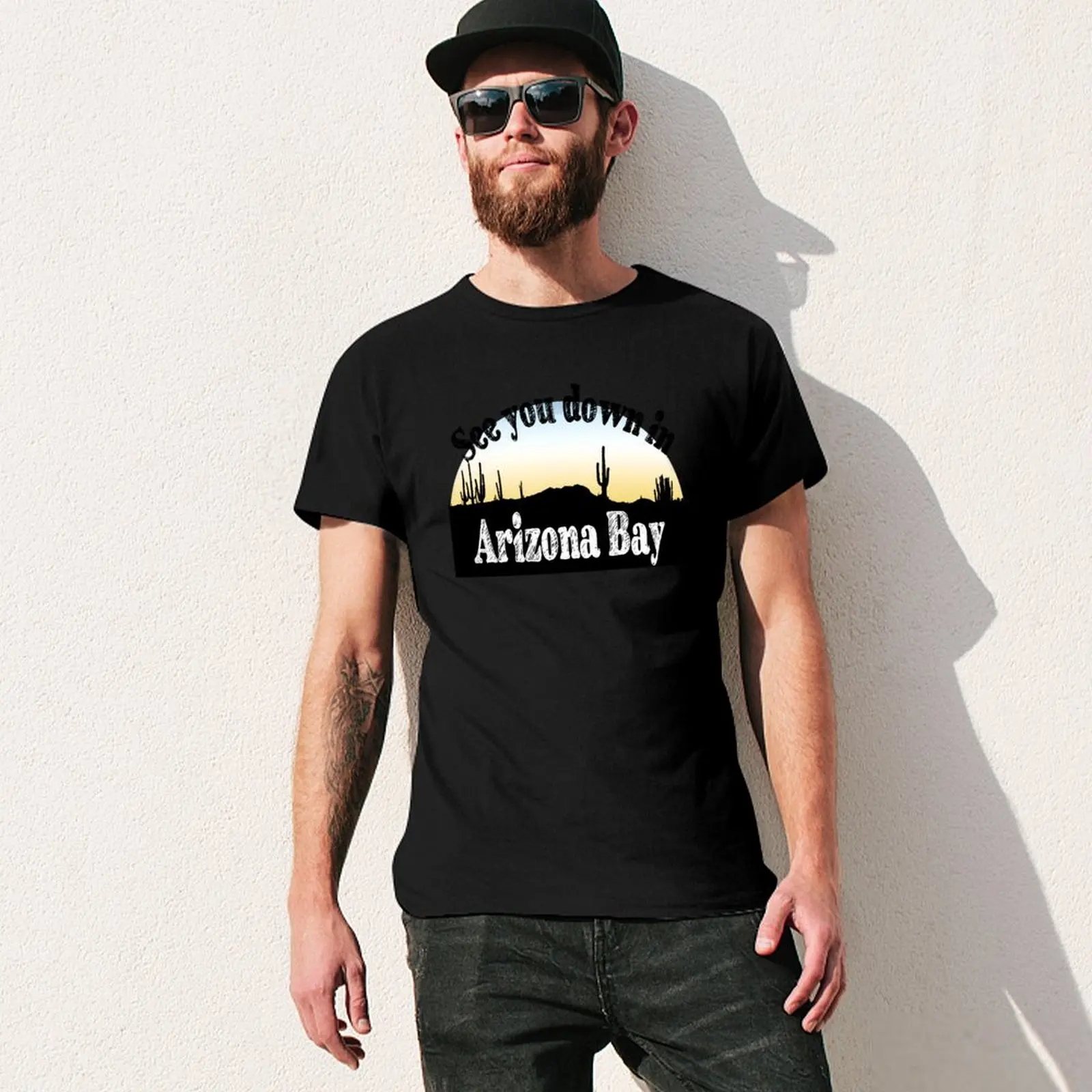 Arizona Bay T-Shirt Luxury man basketball graphic tees plain mens designer t shirt