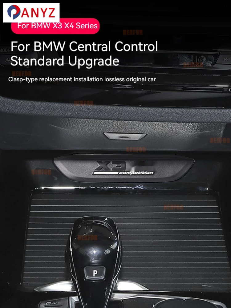 Central control gear Thunder version logo sticker Substitutional For BMW X3 X4 2018-2022 G01 G02