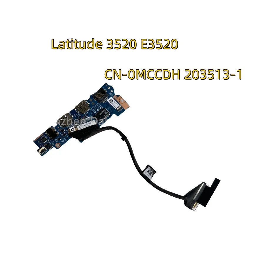 Leitor de cartão sd usb original para dell latitude 3520, e3520, leitor de cartão, placa botão liga/desliga com cabo cn-0mccdh 203513-1