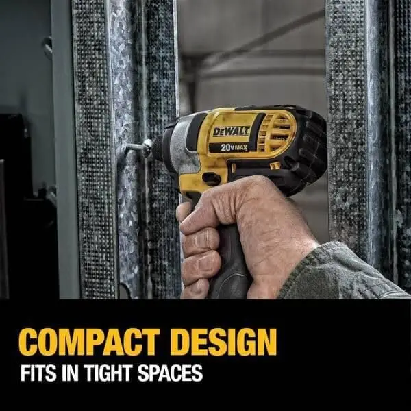 DEWALT bor tanpa kabel 20V MAX dan Driver Impact, Kit Kombo alat listrik dengan 2 baterai dan pengisi daya (DCK240C2)