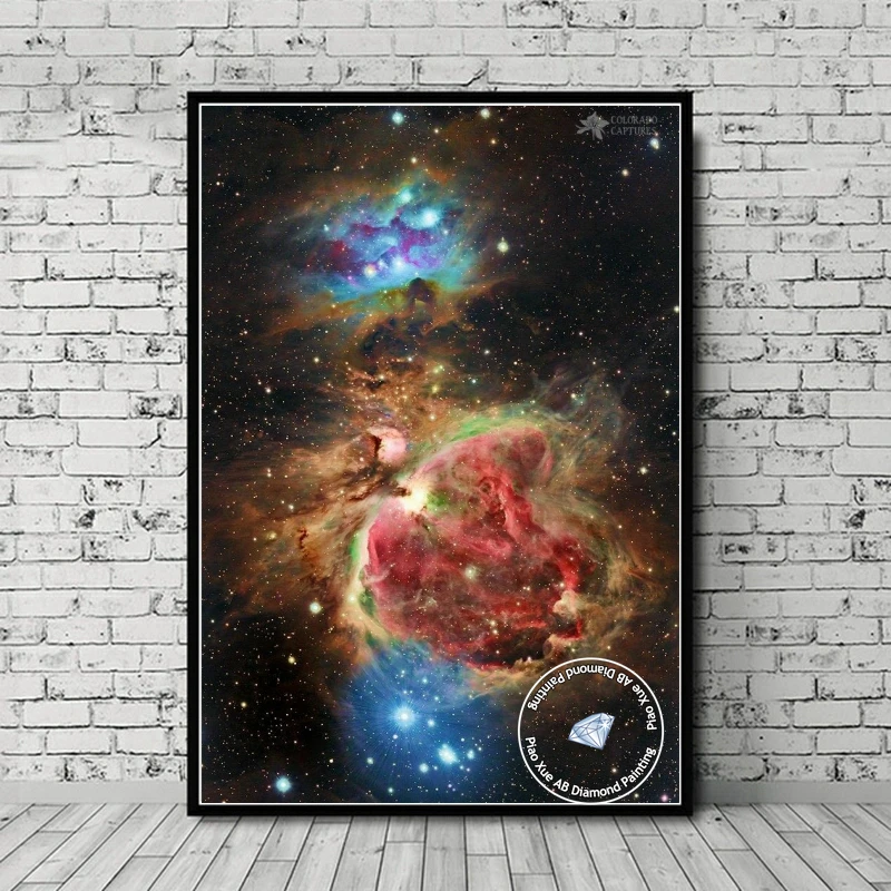 Cosmic Galaxy Nebula 5D AB Diamond Painting Astronomy Orion Landscape Mosaic Embroidery Scenery Cross Stitch Kits Home Decor