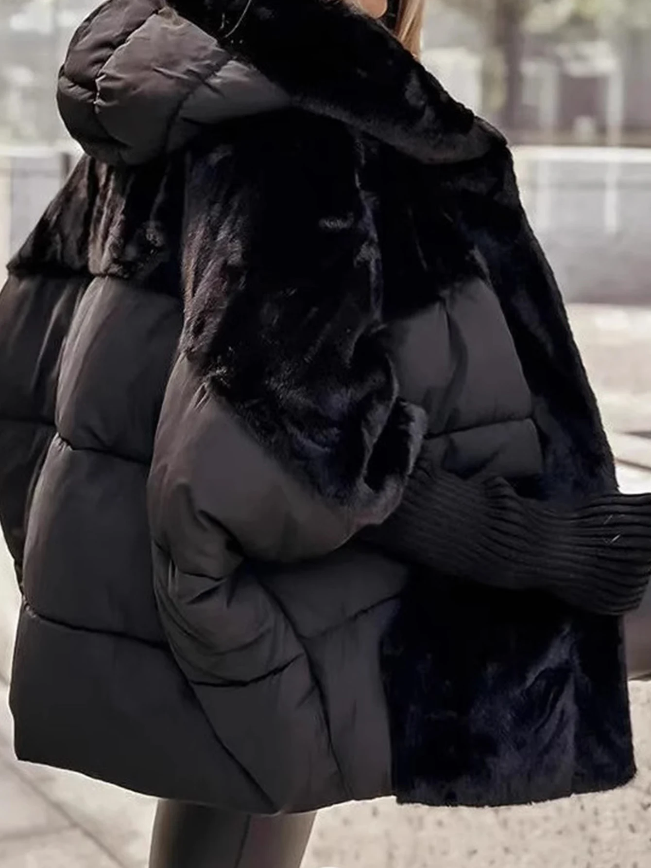 سترة كاجوال للنساء ملابس خارجية عصرية معطف مبطن دافئ مريح بدون زخرفة #3