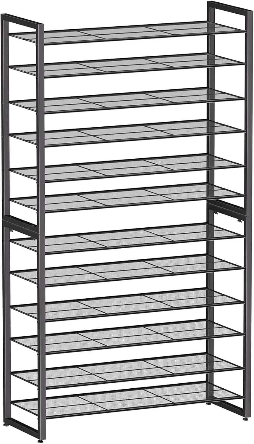 Hot salesExclusive Offer Shoe Rack Holds 60 Pairs, 12 Tier Shoe Organizer, Heavy Duty Large Metal Stackable Shoe Storage for Clo