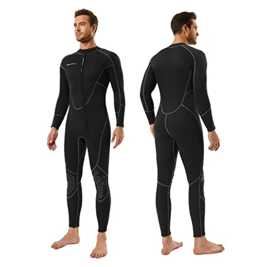 

Diving snorkeling kayaking swimming: 3mm neoprene shorty wetsuit black front zip thermal insulation and flexibility