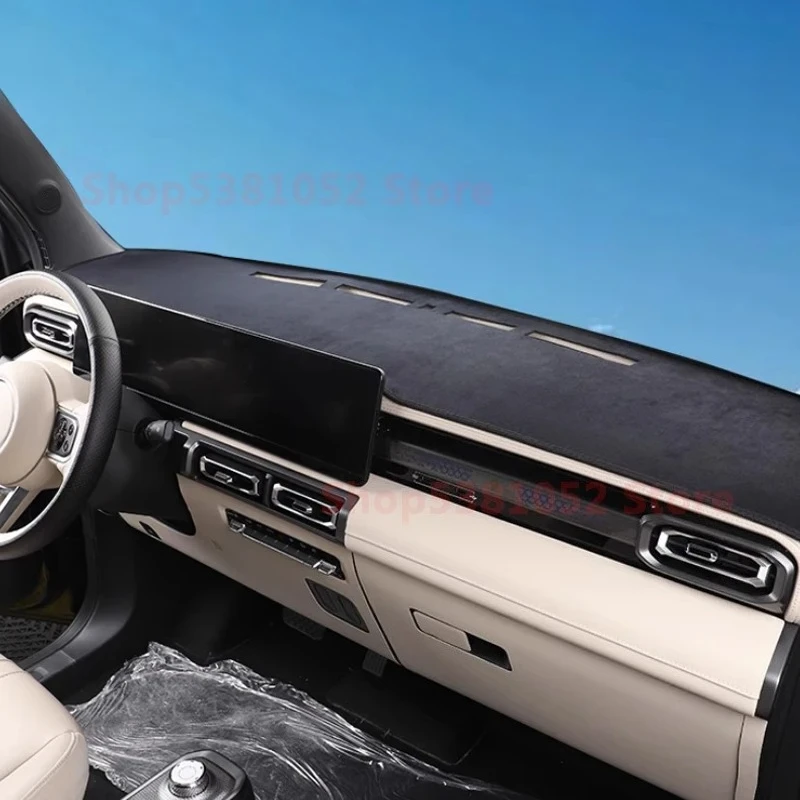 For Chevrolet Spark EUV Baojun Yep Plus 2025 2026 Car Central Console Dashboard Anti Slip Mat Interior Protector Pad Sunshade