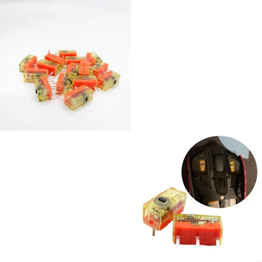 

New Arrival 2Pcs/10Pcs TTC Dustproof Gold Mouse Micro Switch Micro Button Gold Contactor 100 Million for Lifetime