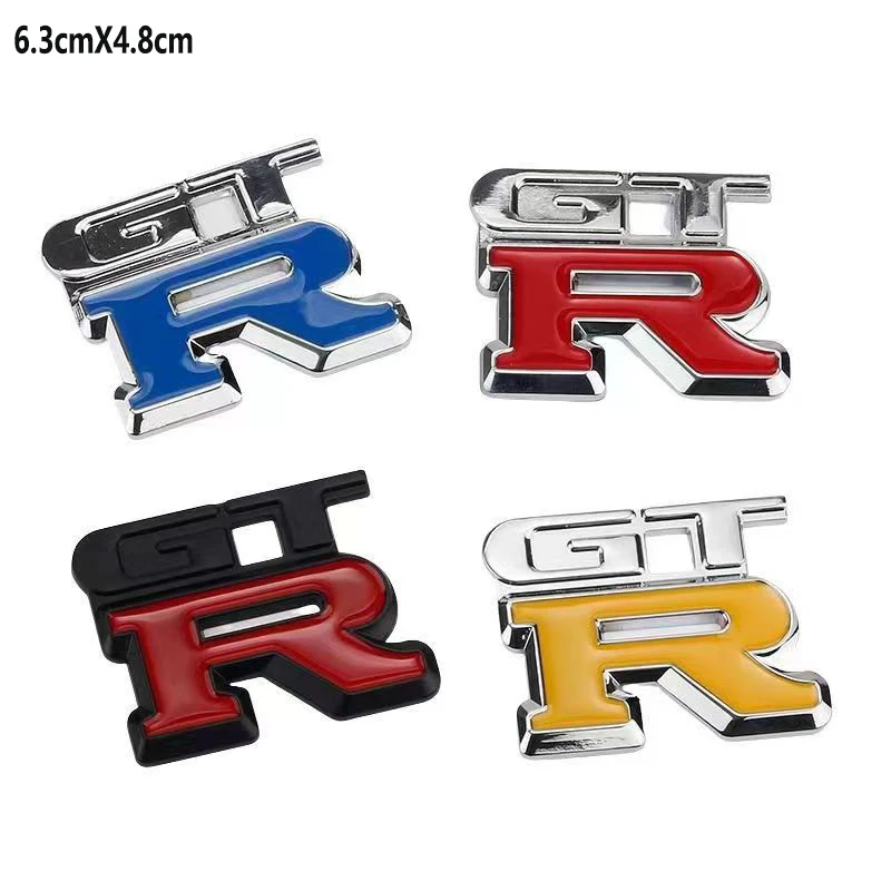 1 piece suitable for GTR NEW METAL 3D car sticker personalized car sticker car tail sticker