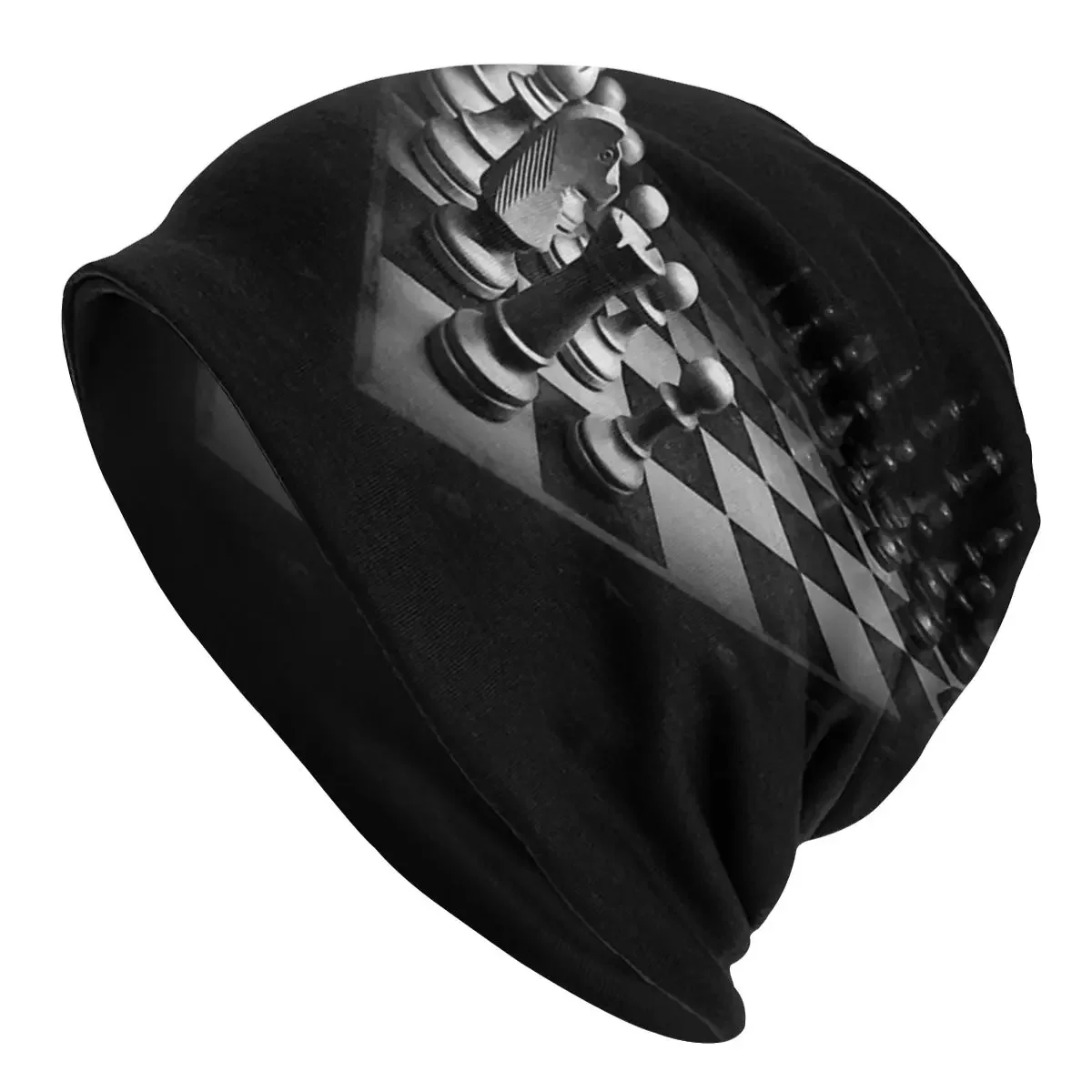 Chess Washed Warm Bonnet Cycling Casual Beanies Protection Men Women Hats