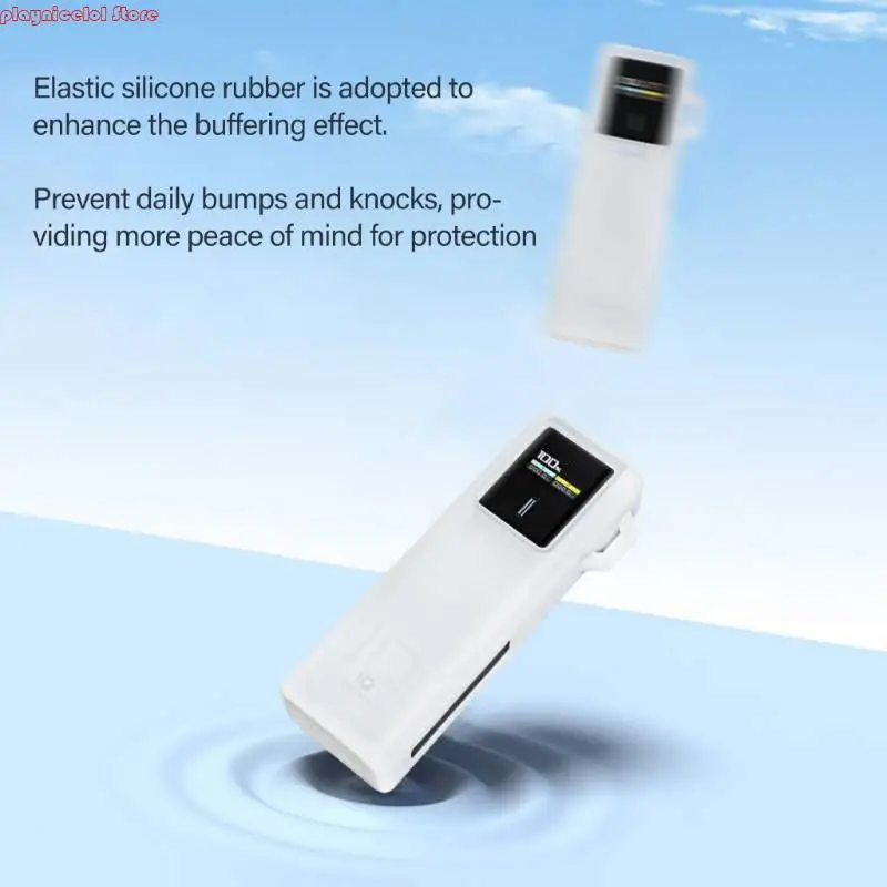 Couvercle en silicone E8BA avec les chocs avec des coupures dans le stockage du câble pour le boîtier du chargeur