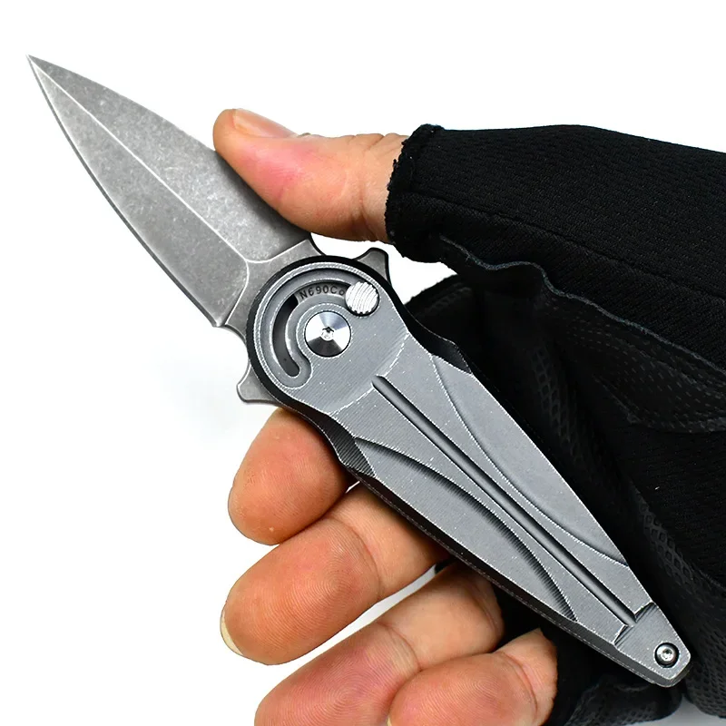 

Cicada-aluminum handle n690 steel mini Mini pocketknife handy emergency rescue tool sharp fruit knife slicing knife