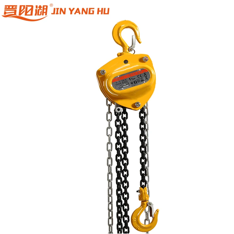 JIN YANG HU k75 Lifting Tool Industrial Triangle 1000kg Manual Chain Block Hoist 1ton 10FT Manual Hoist Chain Hoist