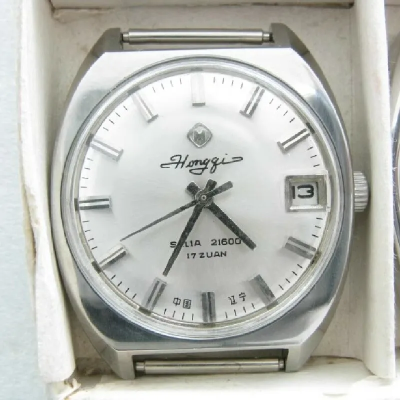 

1977 Stock Genuine HONGQI Calendar Chinese Machinery watch SZLIA