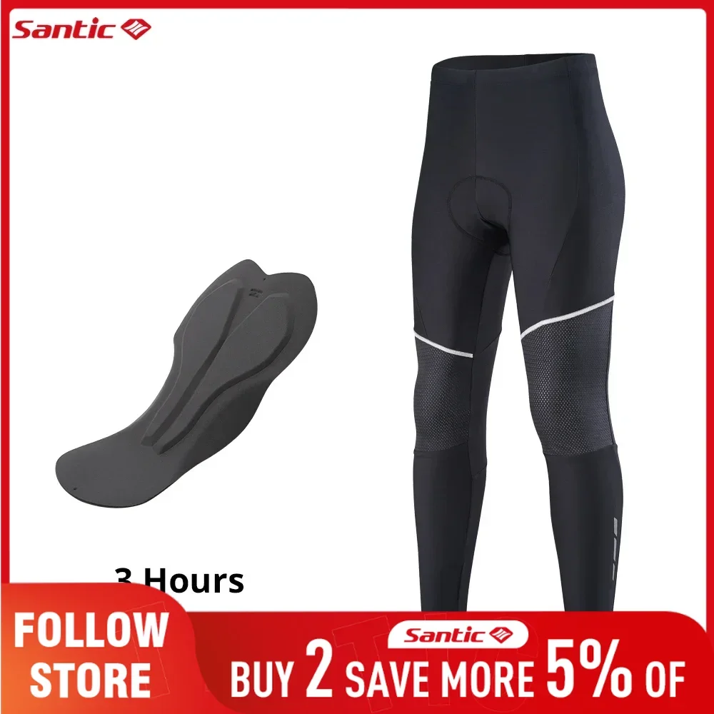 

Santic Men's Windproof Cycling Pants Outdoor Thermal MTB Road Riding Biker Trousers Quick Dry Warmer Running Bicycle Sport Pants