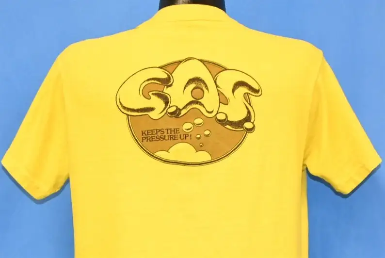 70s GAS Keeps The Pressure Up Bonnie Yellow t-shirt Medium