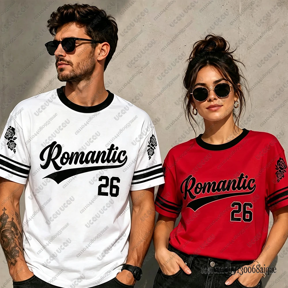 The Romantic Tour 2026 Baseball Jersey/Crop Top For Men Women Bruno Mars Rose Inspired Concert T-shirt Couple Streetwear Man Top