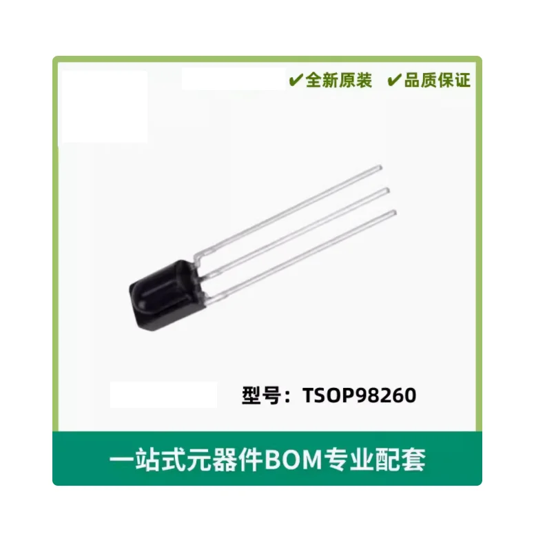 TSOP98260 Transducers Optical Sensors Photo Detectors - Remote Receiver 38.0kHz 24m Through Hole (Electronic Components)