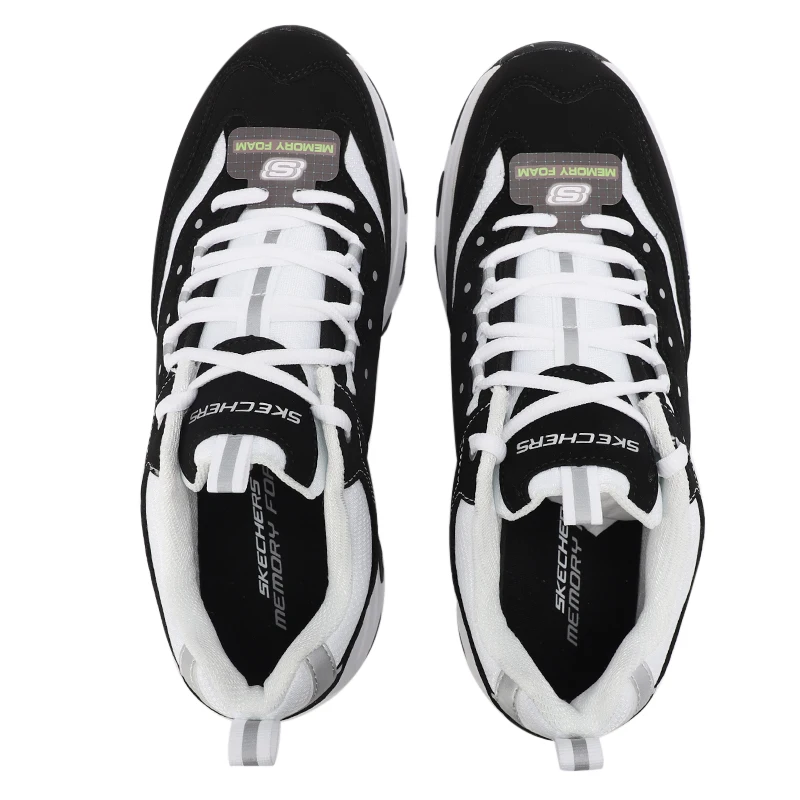 

Skechers Men's Shoes D'Lites 1.0 Fashionable Lace-Up Sneakers Panda Shoes Casual Shoes 8790091-Bkw