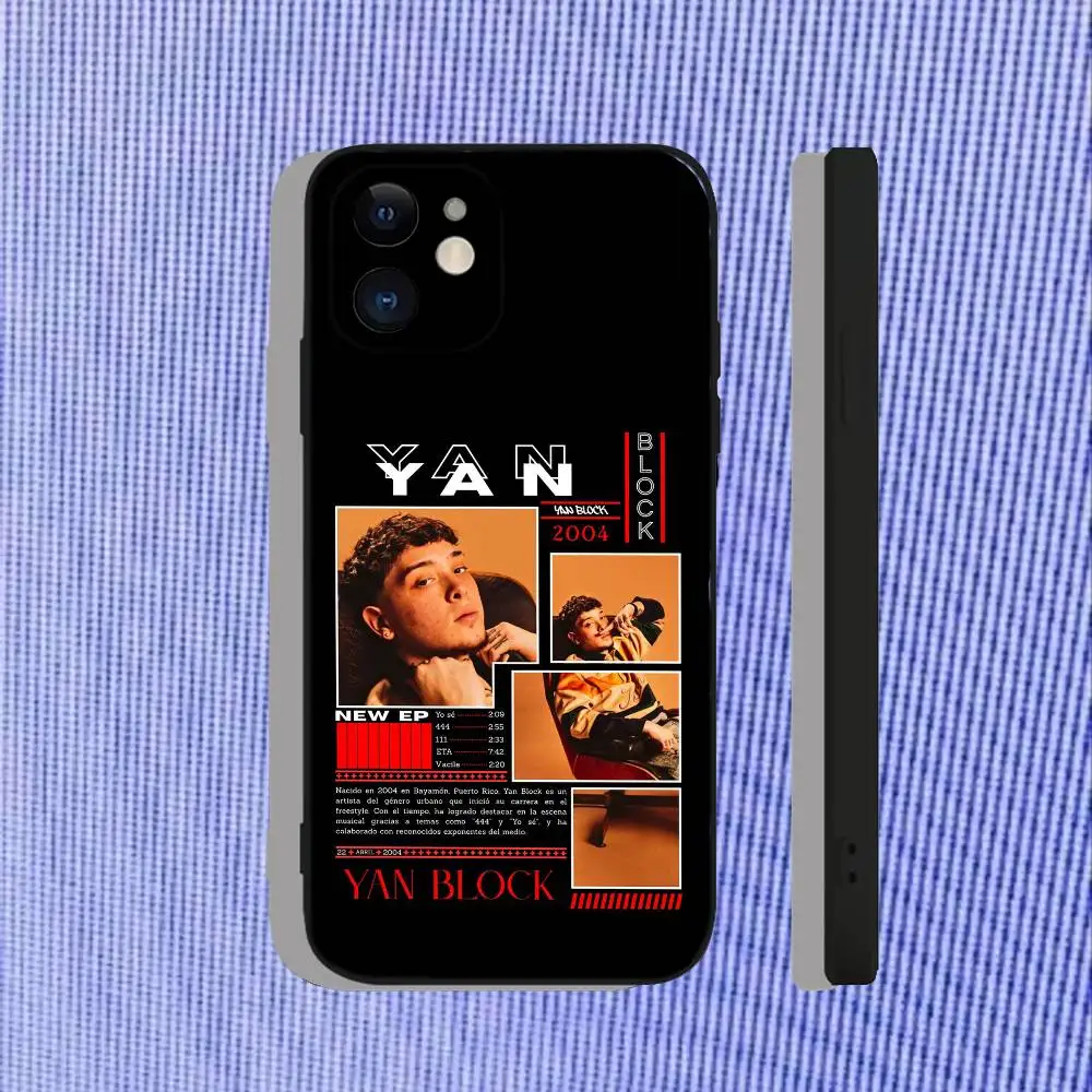 حافظة هاتف يان بلوك 111 444 لهواتف آيفون 17,16,15,14,13,12,11,Pro,Max,Plus,Air,X,XS,XR,SE,8,7,Mini,Soft Black Funda #2