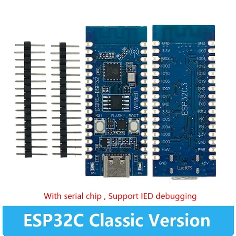 Макетная плата ESP32 C3, материнская плата с ЖК-дисплеем, встроенная антенна 2,4G, 32Pin IDF WiFi + Bluetooth CH343P для Arduino