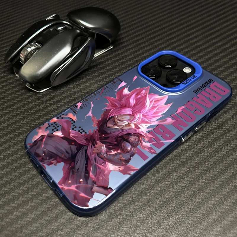 

Cartoon Cool D-D-Dragon Ball For Apple iPhone 15 14 13 12 11 8 7 XS XR X Pro Max Plus Colorful Silver Back Phone Case