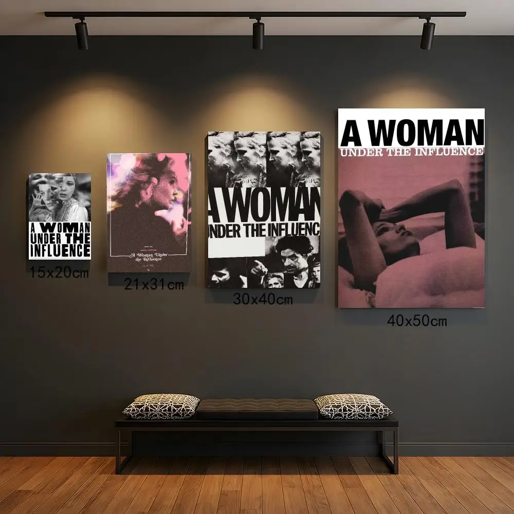 classic movie A-A Woman Under the Influence-E Painting Calligraphy Boho Botanical Decor for Living Room  Elegant Home Style