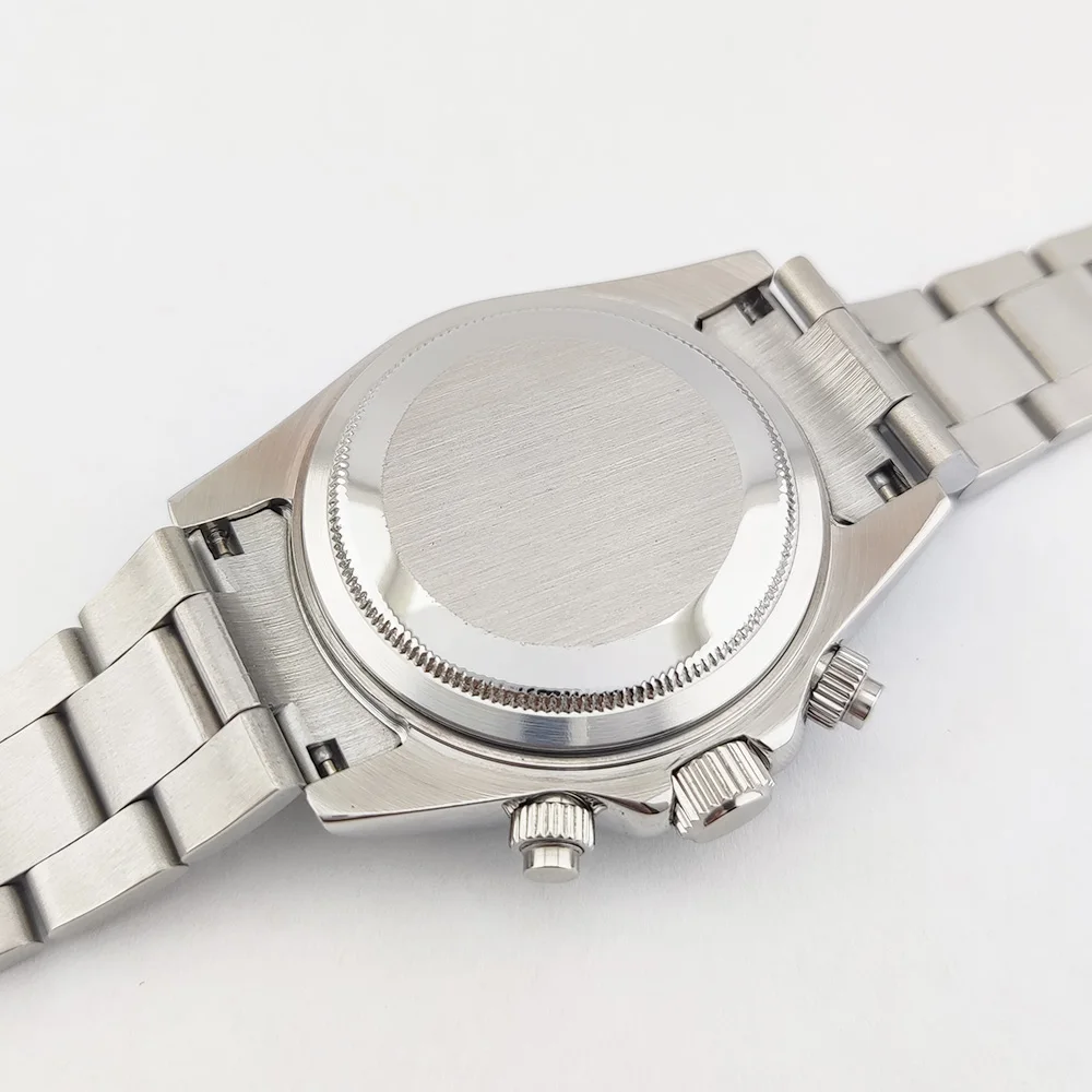 นาฬิกาข้อมือผู้ชายสแตนเลสสตีล กระจกแซฟไฟร์ กันน้ำ รุ่น VK63 ขนาด 39 มม. ระบบควอตซ์ ฟังก์ชั่นโครโนกราฟหลากหลาย