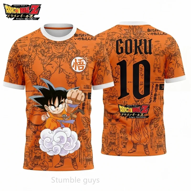 Kinder Dragon Ball Z T-Shirt Jungen Kleidung Mädchen Basketball Trikot Goku Damen Super Saiyan God Sportshirt