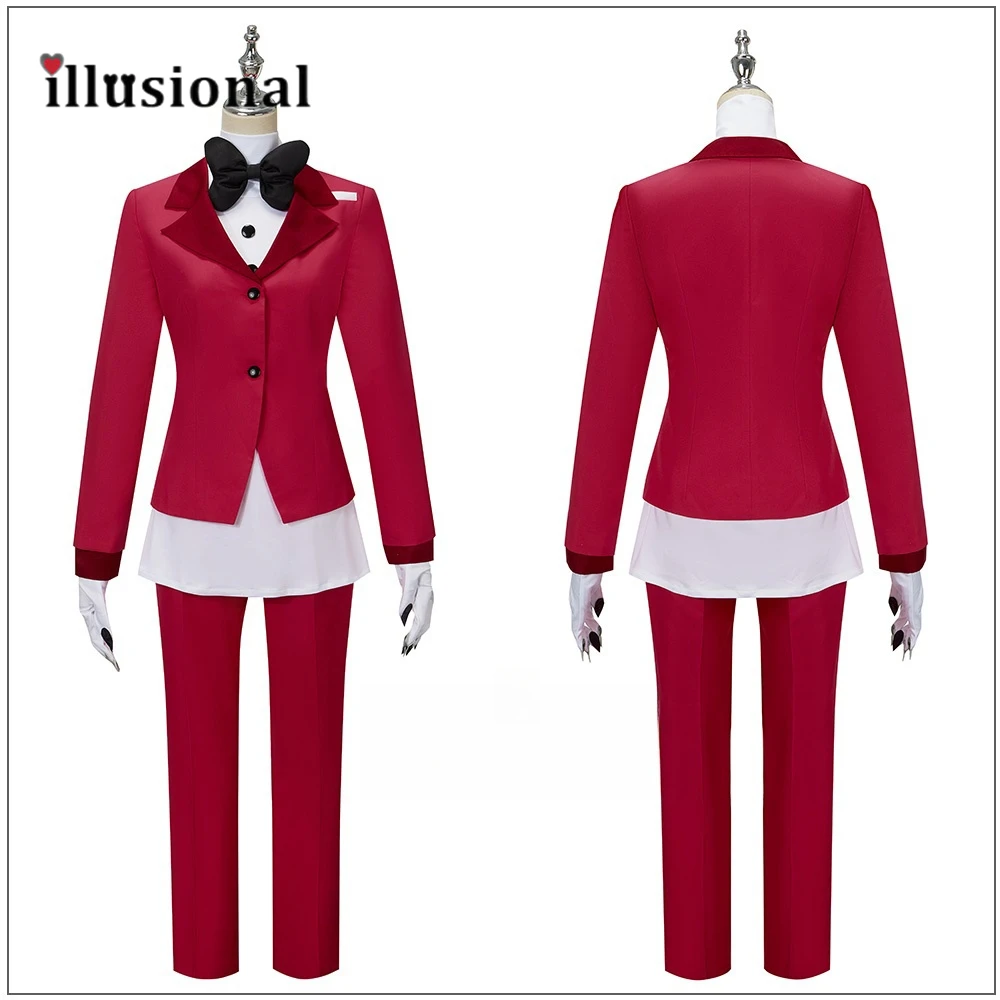 

illusional Anime Hazbin COS Hotel Charlie Cosplay Costume Charlie Top Pants Coat Halloween Costume