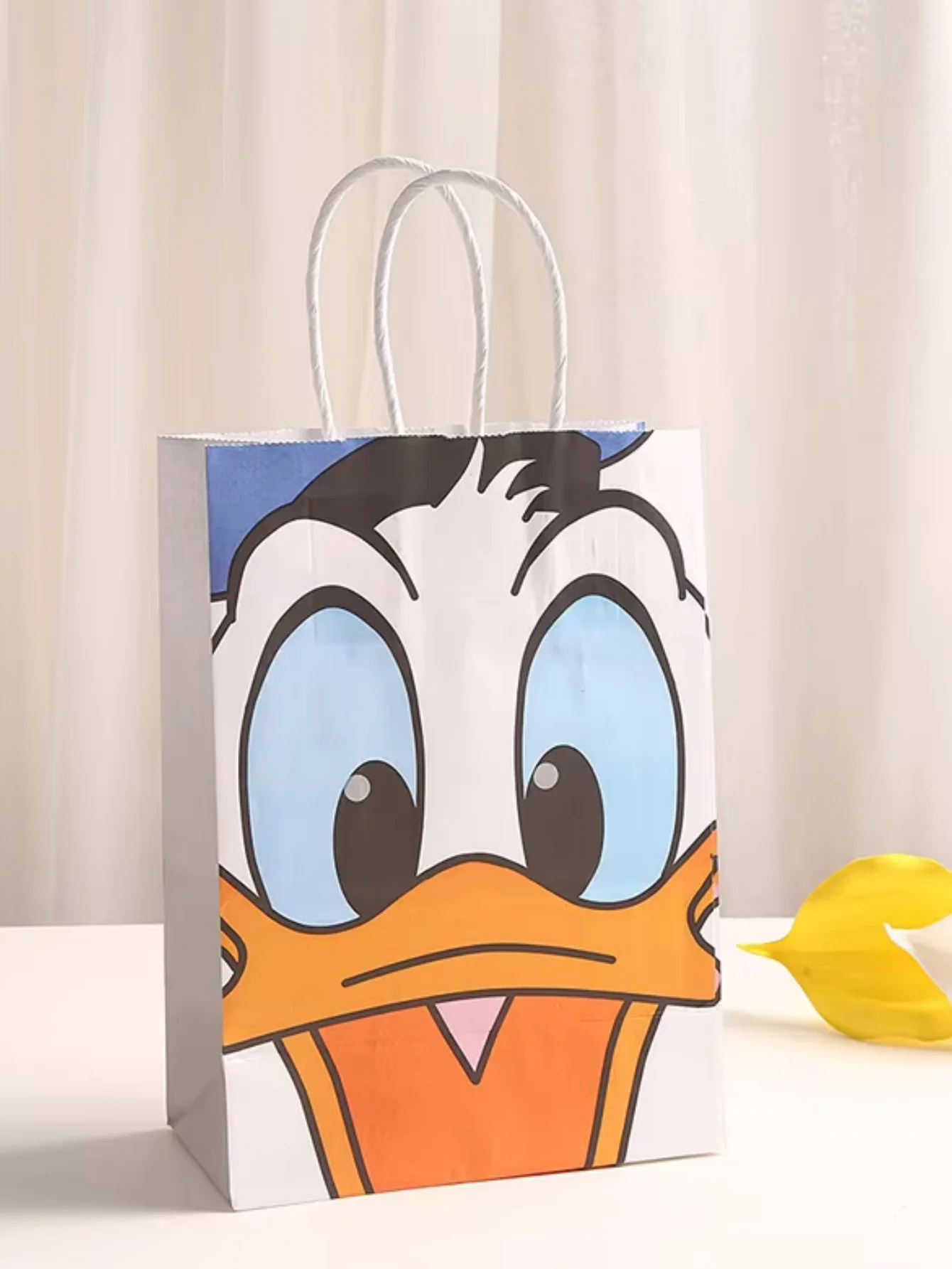 5/10/15 قطعة من أكياس هدايا حفلات ميكي وميني - أكياس هدايا ورقية متينة مع تصميمات شخصيات كرتونية #4