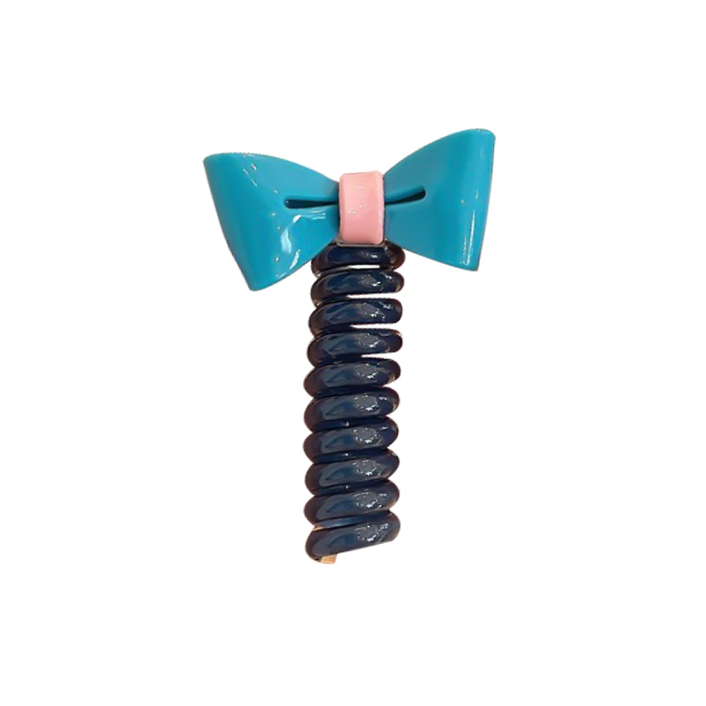 Lazo de goma para el pelo, lazos para el pelo con lazo en espiral, accesorios elásticos para el cabello
