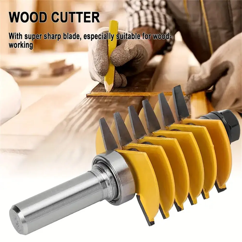 1Pcs Carbide Finger Joint Router Bit 1/2 Inch / 8MM / 12MM Shank Durable Rust Resistant Woodworking Tool