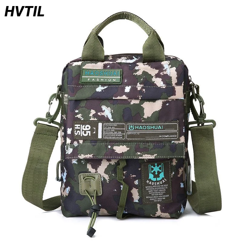 Borsa a tracolla Casual da viaggio sportiva impermeabile all'aperto per uomo borsa a tracolla portatile Camo Fashion zaino Design multifunzionale