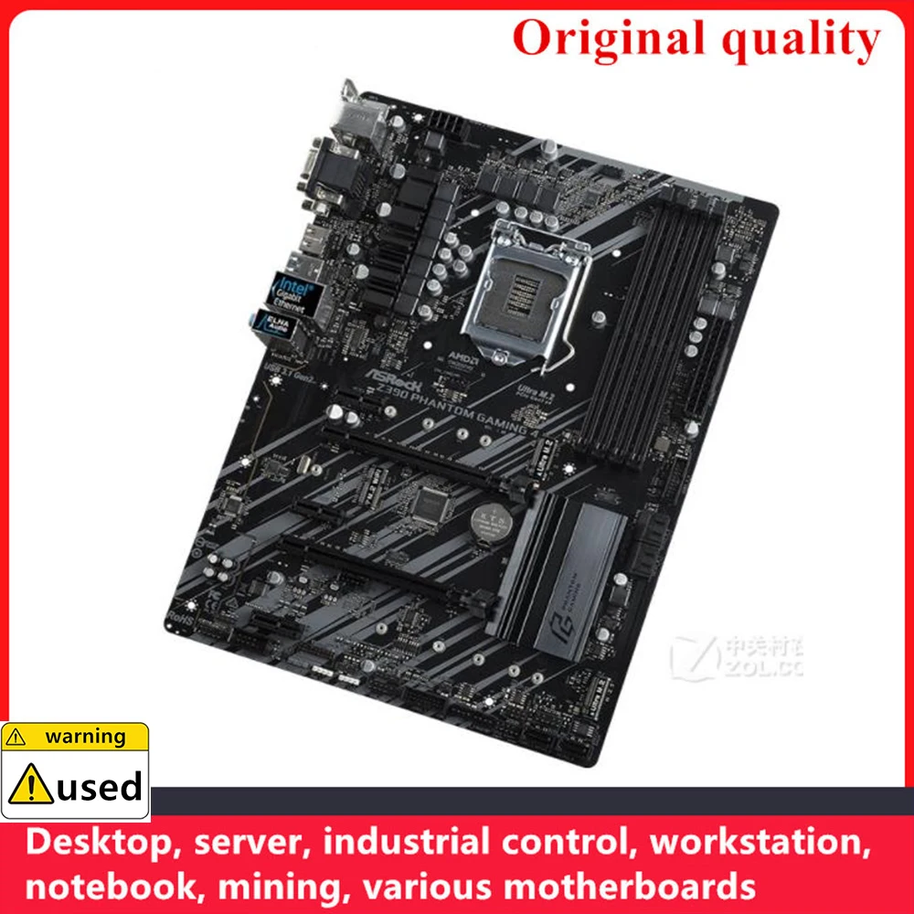 Used For ASROCK Z390 Phantom Gaming 4 Motherboards LGA 1151 DDR4 64GB ATX For Intel Z390 Desktop Mainboard M.2 NVME SATA III