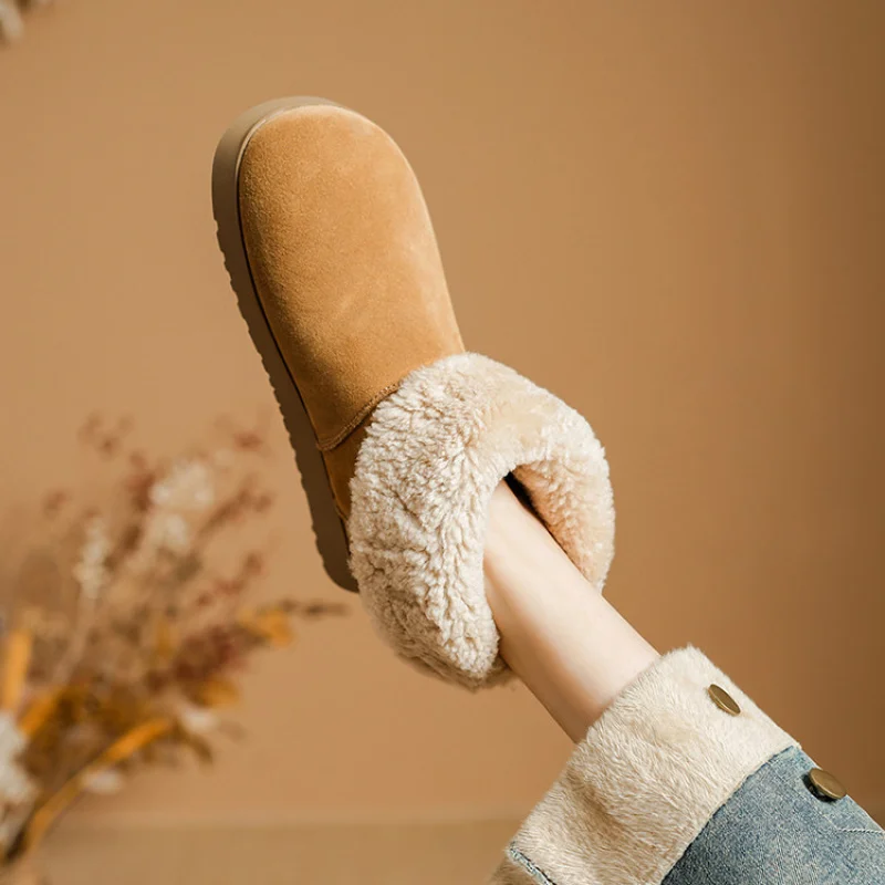 

【Handmade】Discover Versatile Warmth: Signature Genuine Leather Boots with 2 Wearable Styles
