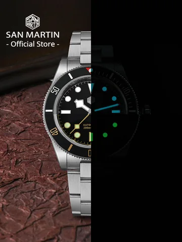 Механические мужские часы San Martin SN0008-G-C с автоматическим подзаводом — фото модели