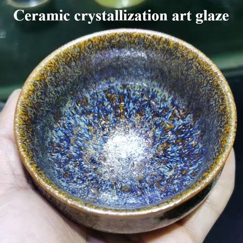 

500g/ Bottle High Temperature Oxidation Firing Ceramic Crystallization Art Blue Glaze DIY Pottery Handicrafts Coloring Pigment