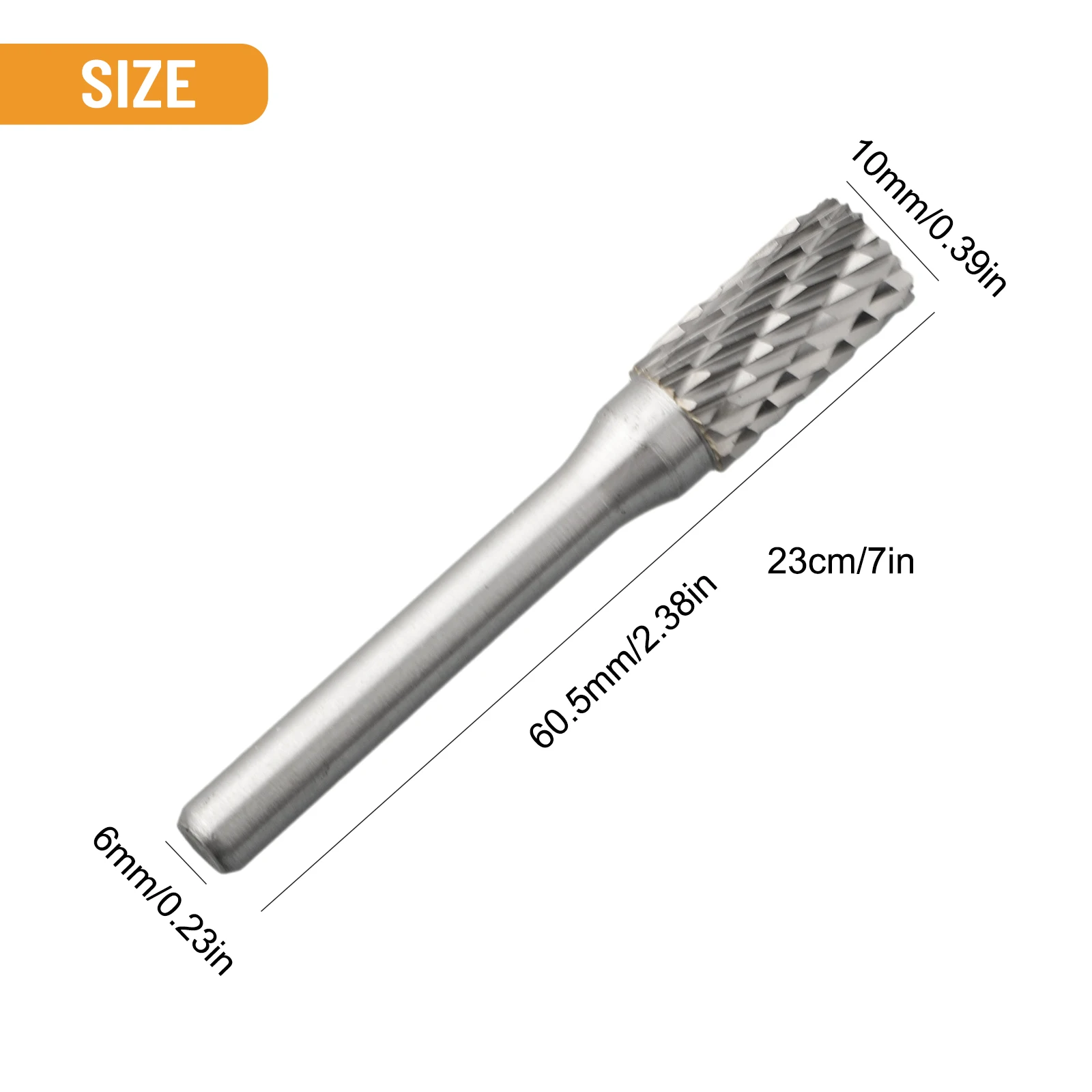 Rotary Carbide Burrs 6x10mm Double Cut Design for Precision Work on Molds Dies and Hard Material Components in Manufacturing