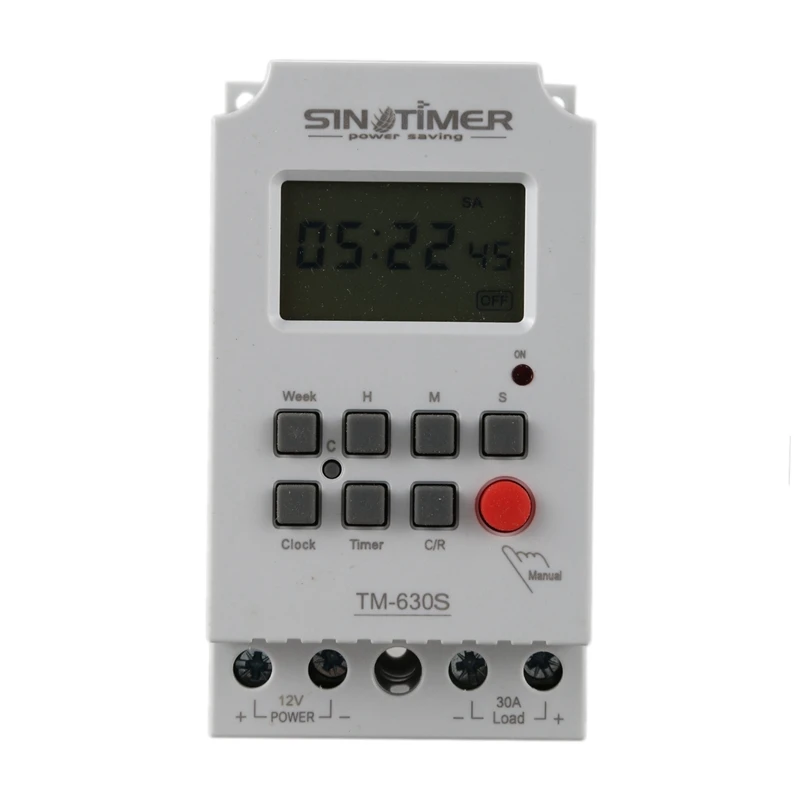 Sinotimer 5X Tm630s-4 12V Seconds Control Timer Switch Large Screen Digital Display Pin Voltage Output Time Controller