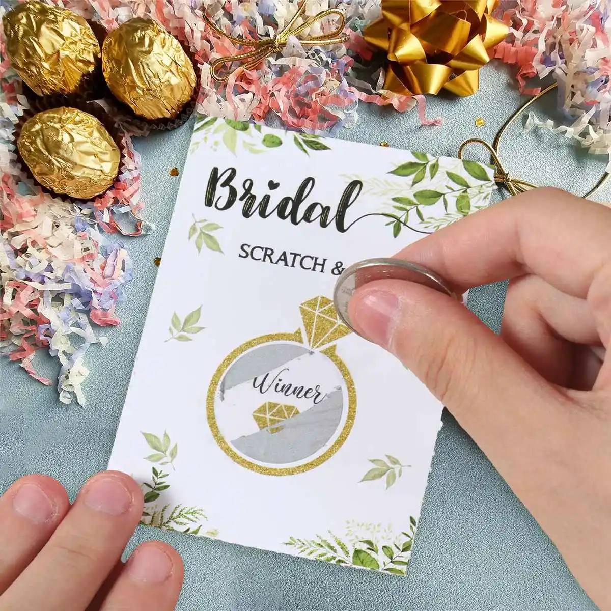 Wedding Scratching Cards Wedding Party Supplies Wedding & Win Cards Gifts Bride To Be Party Decoration Lottery Game Favors