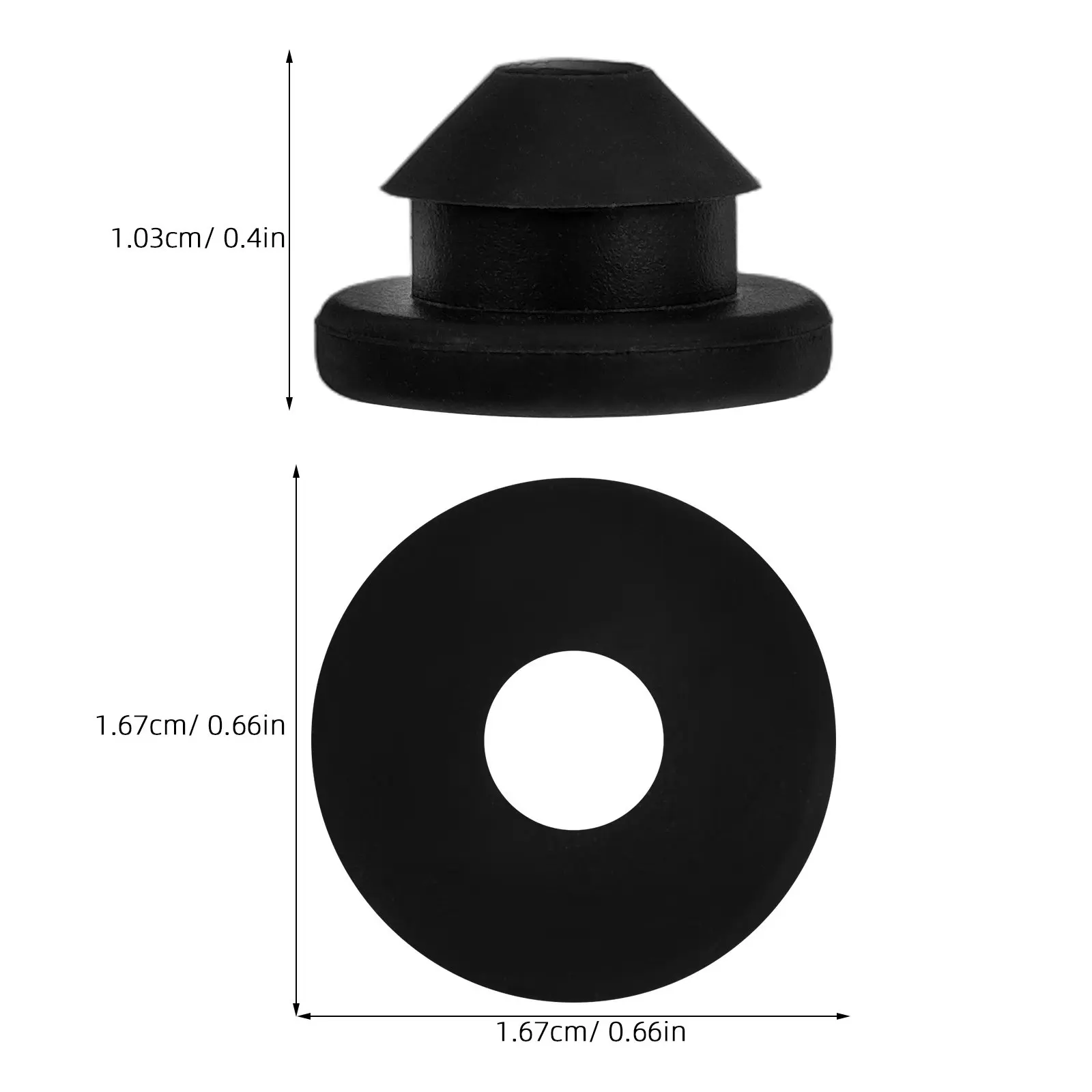 100Pcs Rubber Cable Grommets 5.2mm Hole Weatherproof Wire Protector for Metal Posts Cable Railing Sleeve Electrolytic Reduction