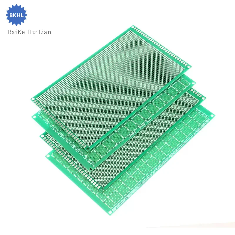 10 pcs PCB circuit board single sided tin spray green oil fiberglass universal hole board universal board 15X20 18X30 20X30