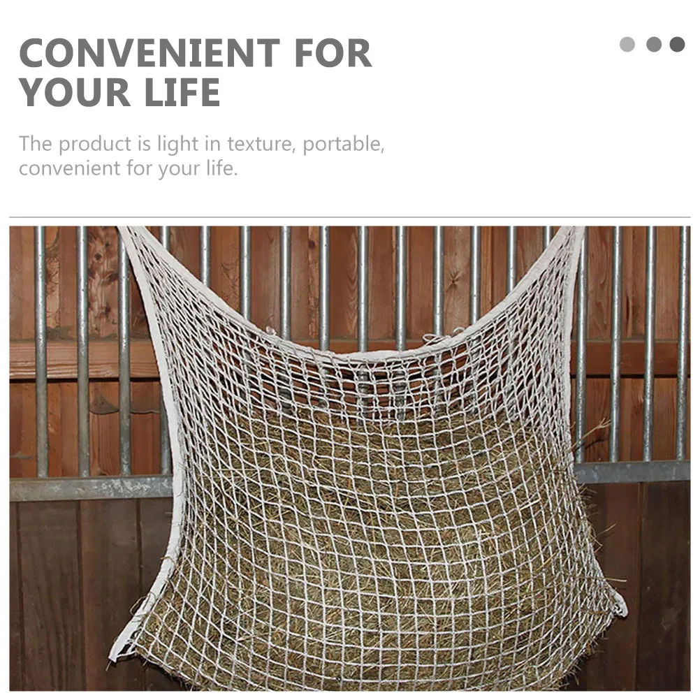 

Horse Feeder Mesh Cloth Durable Large Capacity Portable Feeding Bag Outdoor Hay Storage Netted Pouch Nets